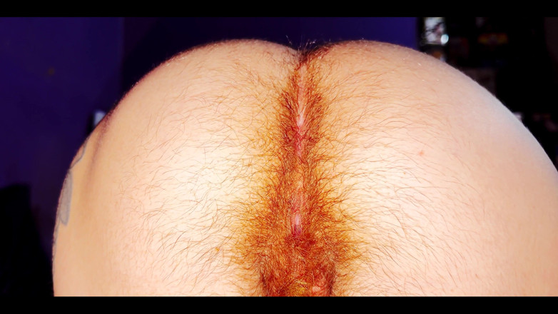 RavenHearth666VIP: Close-up of hairy butt during my pregnancy