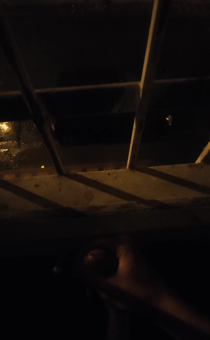 Camilo Brown: Playing on the window with cars passing by