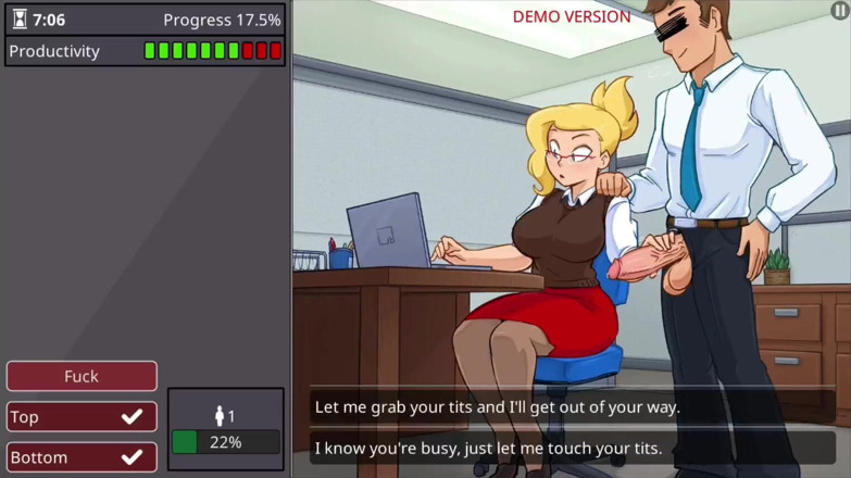 Xr Gamer: Офісна дівчина з великими цицьками і великою дупою ледве працює