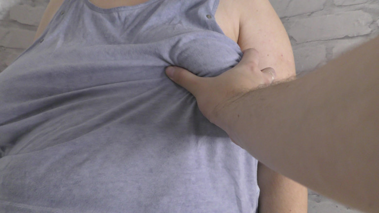 Milky Mari: Touching my pregnant stepmom kinky body and huge lactating bobs...