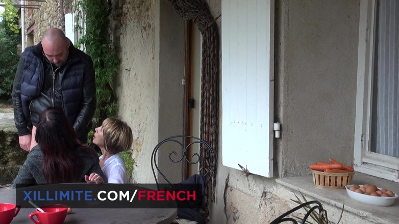 French girls at work: Threesome with 2 busty mature women