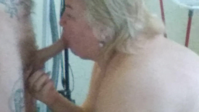 Zona901: Sucking cock and getting cum on her big tits