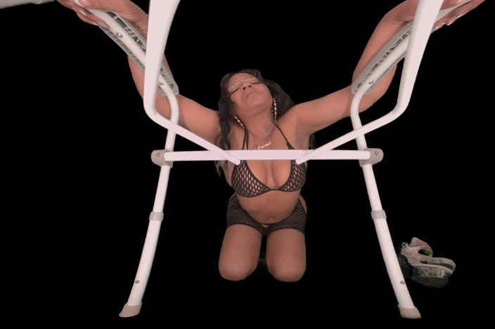 Ebony VR Solos VR.AR Fetish Films: Ebony MILF - Toilet POV Ass Domination