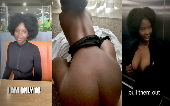 Slut Me Out: Shy 18yo Gets Convinced in Elevator to Show Her Tits Then...