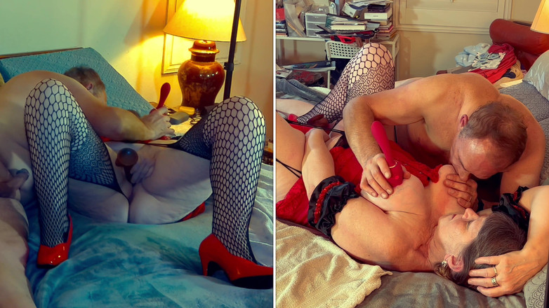 Carmen Angel: グラニー・カルメン:ディルド、バイブレーター、そしてコックのデートナイトのセックス