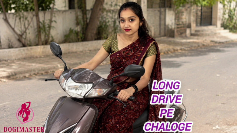 Dogimaster: Indian Desi Girl Driving Scooty with Saree and Enjoy Hardcor...