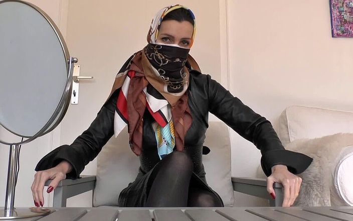 Lady Victoria Valente: Silk Headscarves and Cloth Masks Fitting - You&amp;#039;re on Jerk-off Duty!