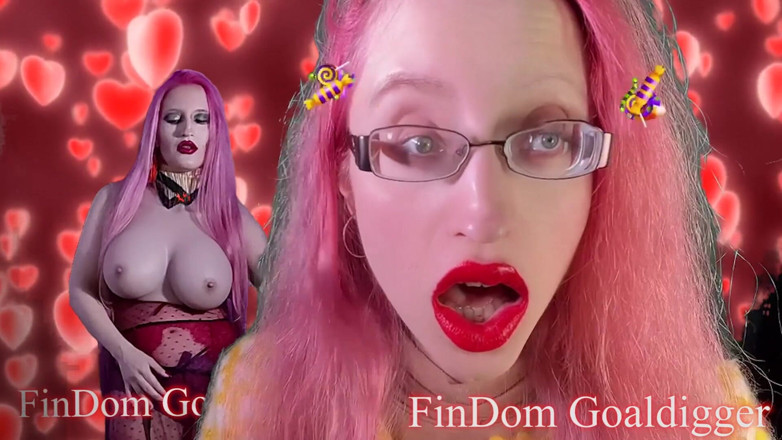 FinDom Goaldigger: Orange lipstick transformation for the sweater