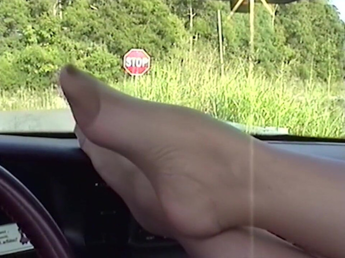 Aunt Ann: Real Amateur Homemade Stepaunty Wears Nylon Stockings Shows Arches &amp; Huge...