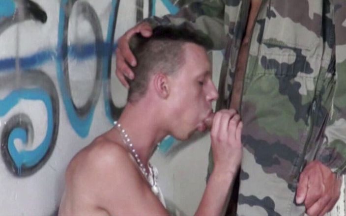 Crunch Boy: Feminate gay fucked by military with massive cock