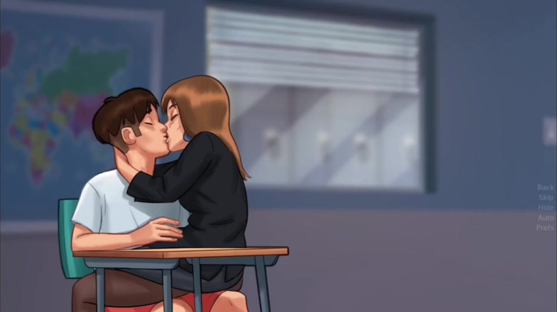 Xr Gamer: Miss Bissette Teaches Anon French Kiss - Summer Time Saga Gameplay