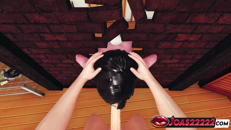 Joas22222: 흑인 라텍스 3D 애니메이션의 핫한 애니메이션 소녀 Nola - 나일론 장갑을 끼고 핸잡을 즐기세요, 격렬한 POV 오럴
