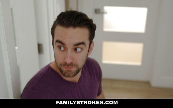 Family Strokes: Üvey anne altın avcısı sikişiyor