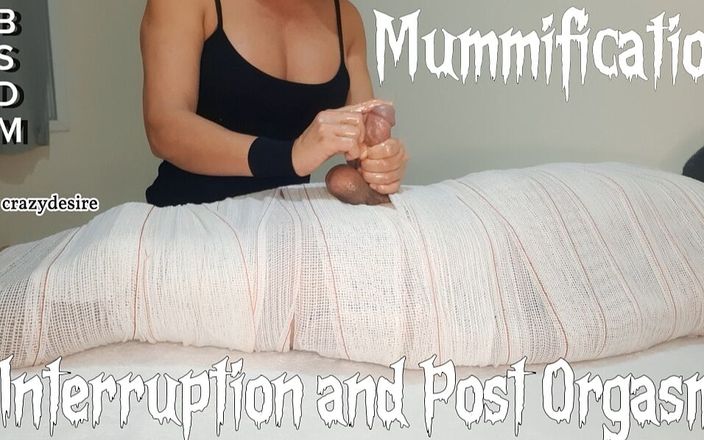 crazydesire: Teil3 mumifizierter handjob mit Unterbrechung des Abspritzens für zwei Minuten.