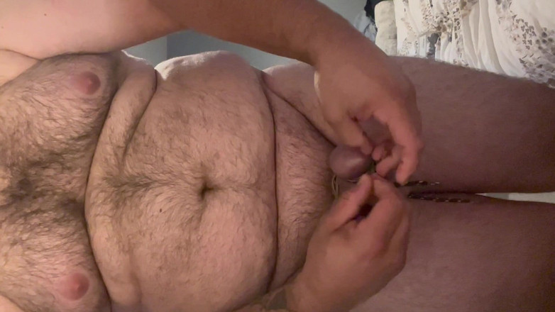 Shaun Cbt: Cock and Ball Bondage with Butt Plug Nipple Clamps and...