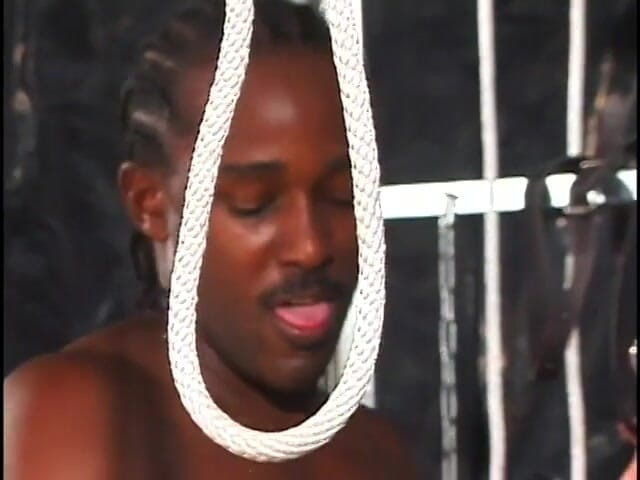 Super Babes: Black guy banging an ebony cheerleader with short blonde hair