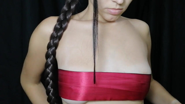 Nipple Stock: Hot nude girl play with her tits