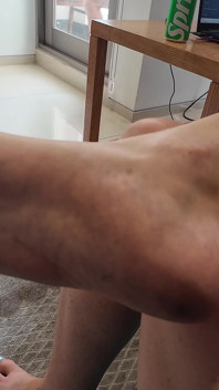 Close up Feet Fetish: Painted Toes and Dirty Soles