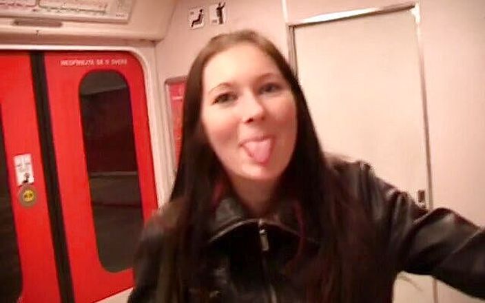 Young Libertines: Blowjob on a subway