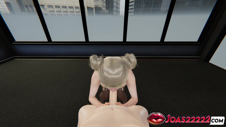 Joas22222: 3D Hentai: Horny Office Risa Two Hands Handjob, Sloppy Blowjob...