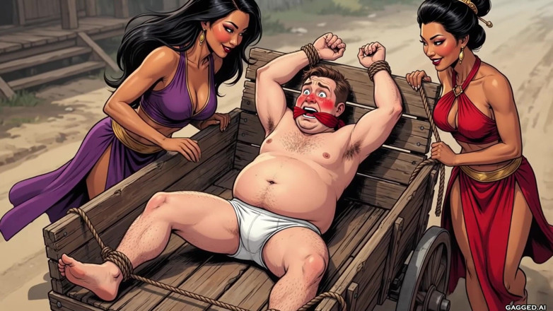 Gagged AI Cartoons: Enslaved for the Princess