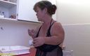 Milf Power: Midget Milf rough fucked at her kitchen