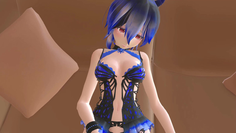 Smixix: Haku succube, missionnaire, hentai sur le canapé MMD 3D - McLovin - Blue...