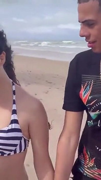 The Young Girl Gave Me Her Tight Pussy on the Beach