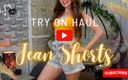 Leverageurassets: Spring Ready: 4K High Waist Jean Shorts Try-on Haul with Leverageurassets - 16