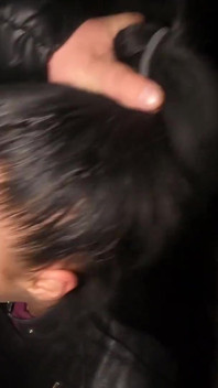 Night Outdoor Blowjob & Full Cum Swallow