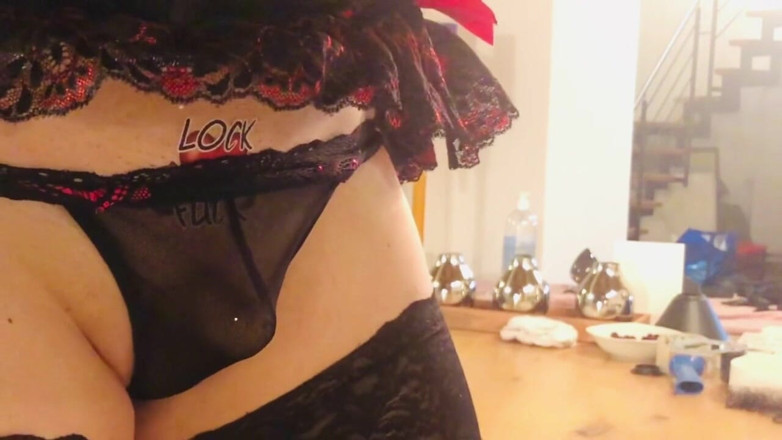 Fuck him hard: Crossdresser has a naught mind