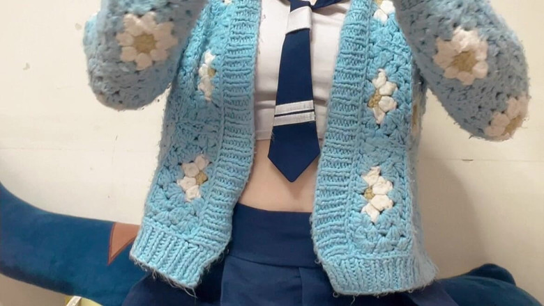 sweethanajapanese: Hana Wear College Girl Cosplay for Her New Day Work