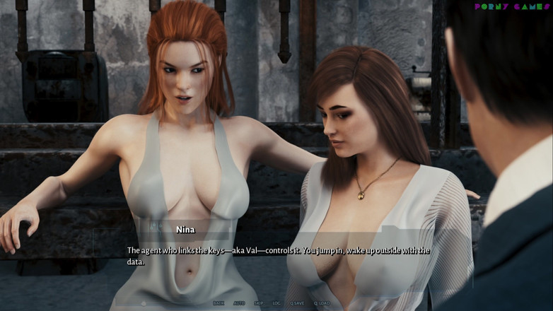 Porny Games: Rayuan cybernetic oleh 1thousand - seks di gudang dengan wanita berambut merah...