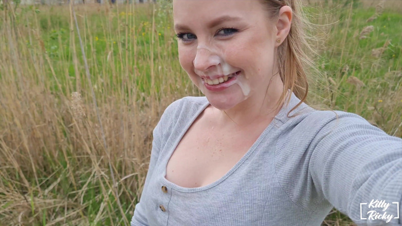 Kelsi69: Outdoor Facial Cum Walk