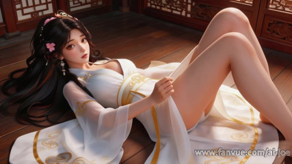 AI-JOE: A Chinese Girl in Ancient Costume, Best Blowjob, 3p, and Nipple...