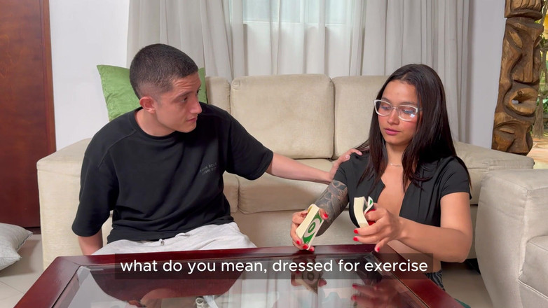 Pipe Boy: 大きな胸の継姉がトランプで負けて、賞品として私の大きなチンポを犯す、パイプボーイ、ロレナドル