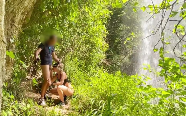 Sportynaked: Blowjob Under Waterfall Guys This Time I Got Fucked in...