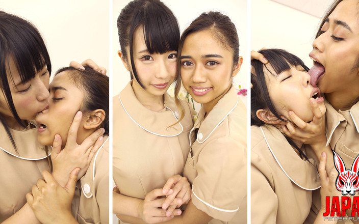 Japan Fetish Fusion: Arisu mizushima大战aysha yuzuki - 肮脏的呼吸，舔鼻子和在一尘不染的水疗中心内吐口水