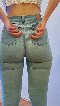Blue Jeans Fetish Big Ass Problems Clenching Shaking Cheeks
