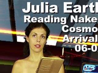 Cosmos naked readers: Julia Earth reading naked The Cosmos Arrival PXPC1062-001