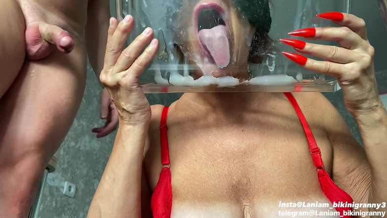 Ladyloveyoung60: Asmr 3 连续射精为老女人口交恋物癖。