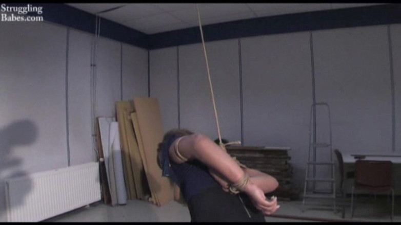 Submissed: Kayla on a String Bound & Cleavegagged