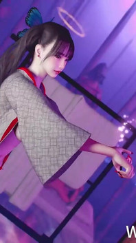 3D Sexy Japanese Stripper Naked Her Big Boobs