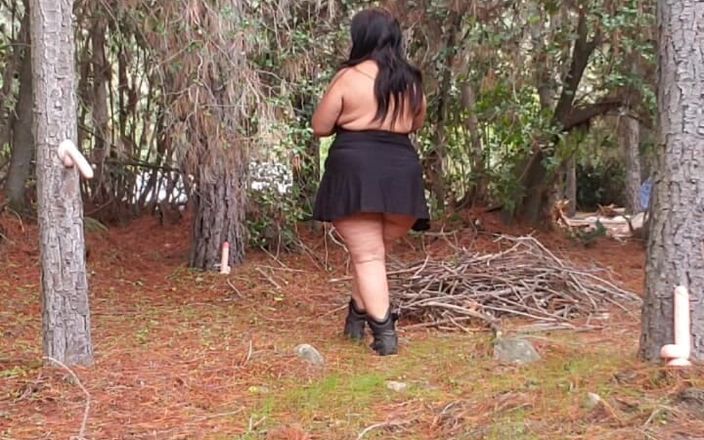 Riderqueen BBW Step Mom Latina Ebony: Sexy Mature BBW in Boots and Dress Playing Dildos in...