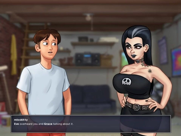 Miss Kitty 2K: Summertime Saga awek goth saya hamil... oops Pt.187