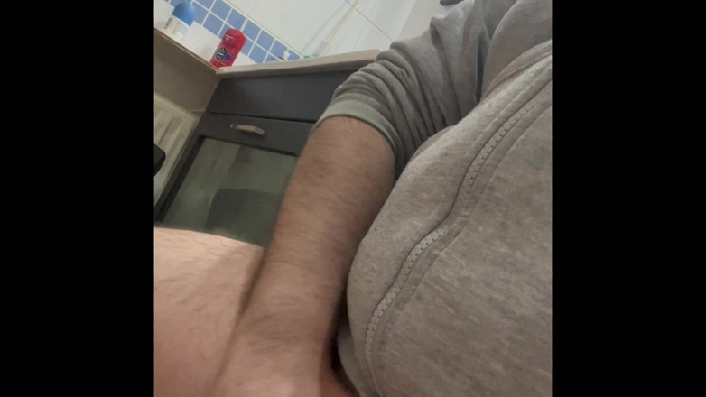 The newhere: Jerking and Cumming in Bathroom