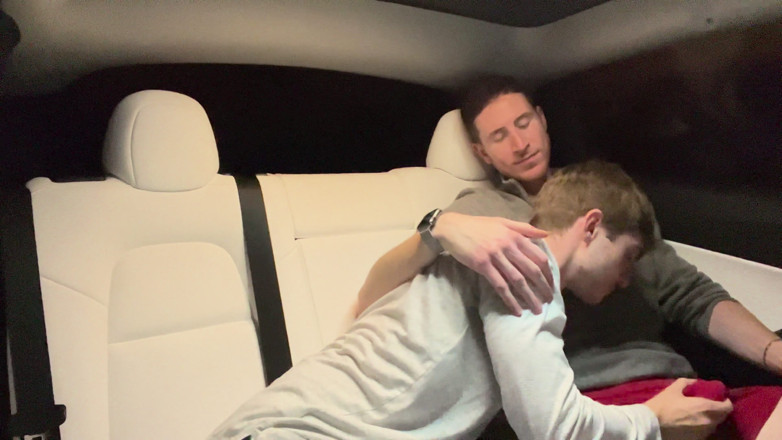 The Step Brothers: Giving My Step Bro a Blowjob in the Car
