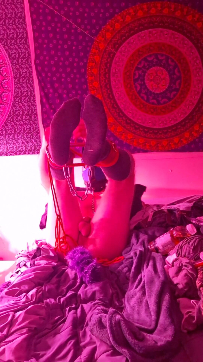 Robert48569: Kontstaartkettingen touw zelf bondage tepelklemmen