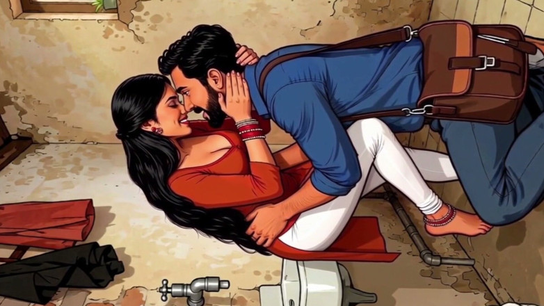 Aipornhub: Femeie indiană sex secret cu instalator în baie desene animate Ai