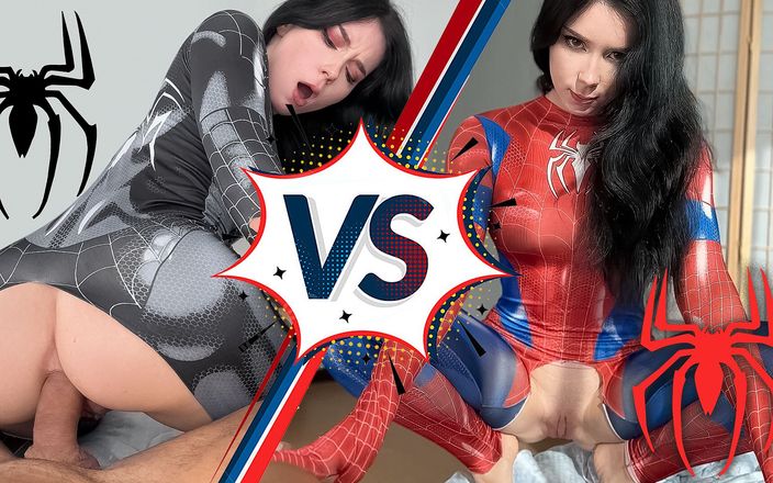 Sweetie Fox: Spider woman vs si pecinta seks anal spider-girl!